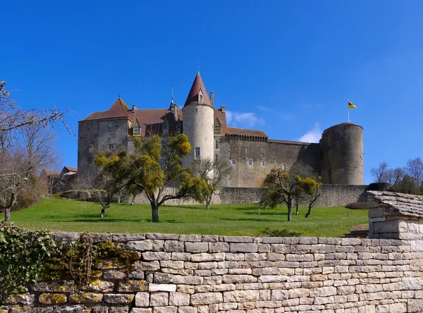 Chateau Chateauneuf-en-Auxois in France — Stock Photo, Image