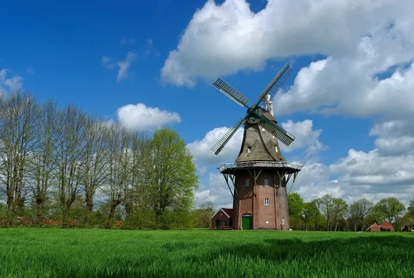 Windmill Holtland in East Frisians — Stock Photo, Image