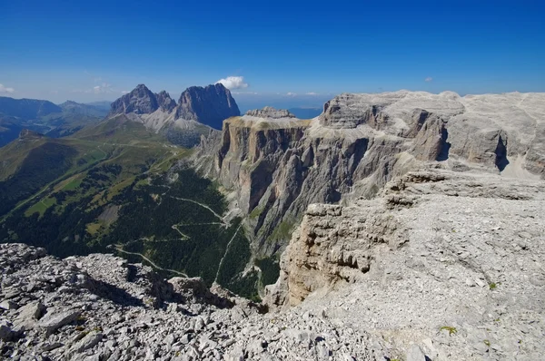 Kelompok Sella dalam Dolomites — Stok Foto