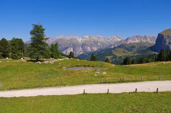 Dolomites Sella geçişte — Stok fotoğraf