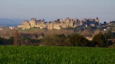 Carcassonne, Güney Fransa'da eski ortaçağ şehir