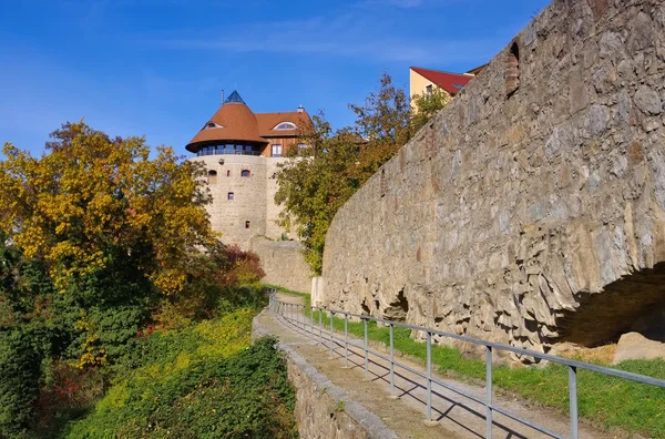 Town wall in Bautzen, Upper Lusatia — Stock Photo, Image