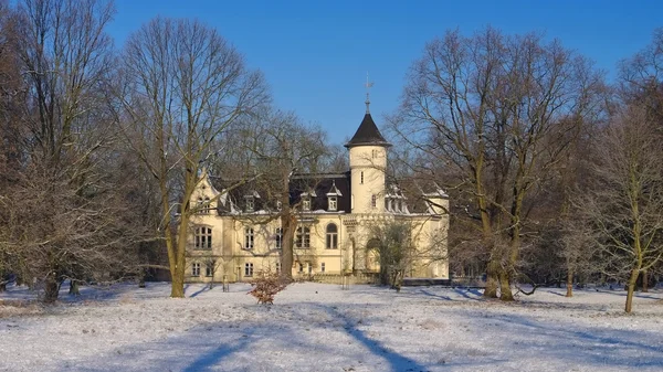 Hohenbocka slott i vinter — Stockfoto