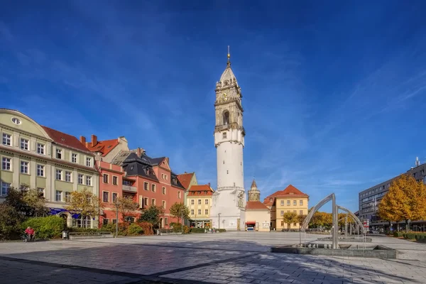 Cidade Bautzen torre Reichenturm na Alta Lusácia — Fotografia de Stock
