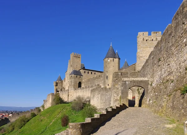 Schloss von Carcassonne, Frankreich — Stockfoto