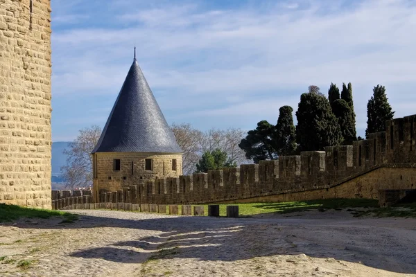 Kasteel van carcassonne, Frankrijk — Stockfoto