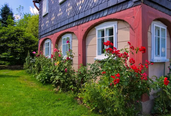 Maison à colombages en Haute Lusace — Photo