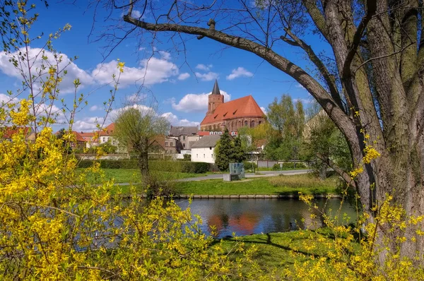 Kerk Marienkirche von Beeskow in Brandenburg Stockfoto