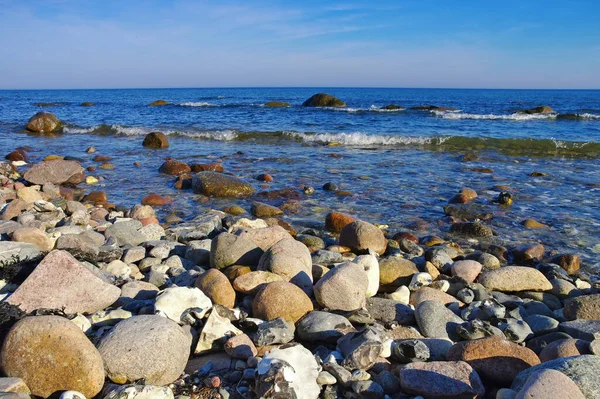 Piedras Pedernal Playa Isla Ruegen Alemania — Foto de Stock