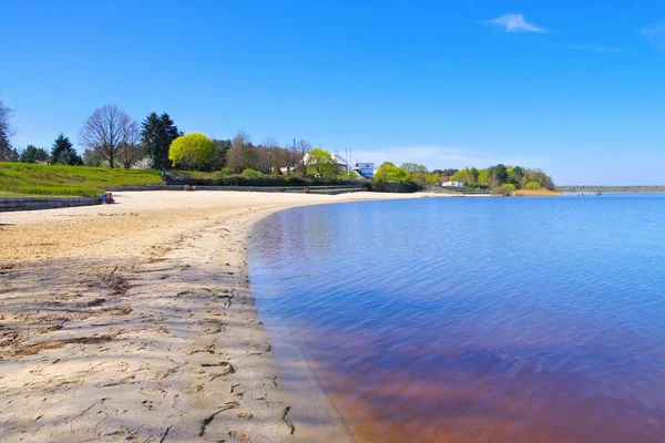 Plage Lac Senftenberg Grosskoschen Lusatian Lake District Allemagne — Photo