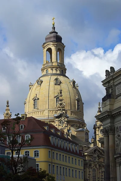 Onze-Lieve-Vrouwekerk van Dresden — Stockfoto