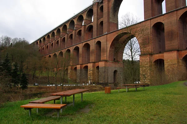 Puente valle goeltzsch — Foto de Stock