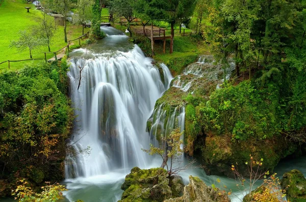 Slunj waterfall — Stock Photo, Image