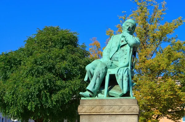 Zwickau Robert-Schumann-monumentet — Stockfoto