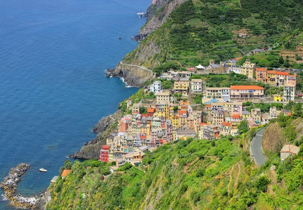 Cinque Terre Riomaggioréban — Stock Fotó