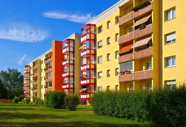 Grossraeschen apartment blocks Stock Image