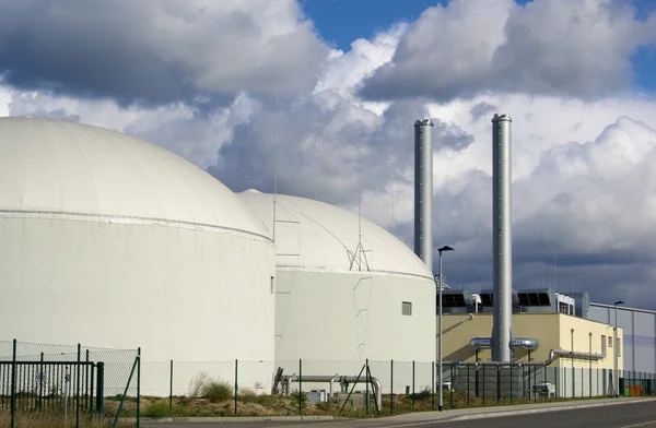 Biogas power plant — Stock Photo, Image