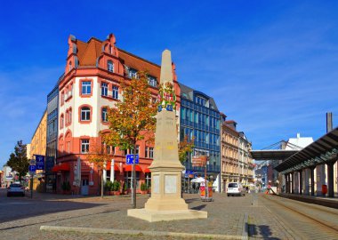 Zwickau Sakson yazı kilometre taşı 