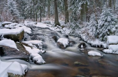 şelale nehir Bode kışın 