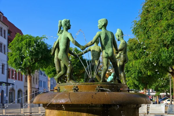 Zwickau child fountain — Stock Photo, Image