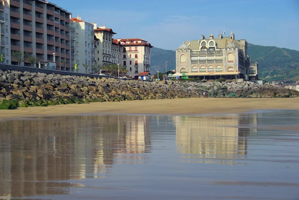 Sea promenade in Hendaye — Stock Photo, Image