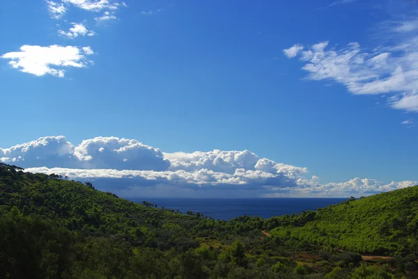 Мальовничим видом на узбережжя на острові Mljet — стокове фото