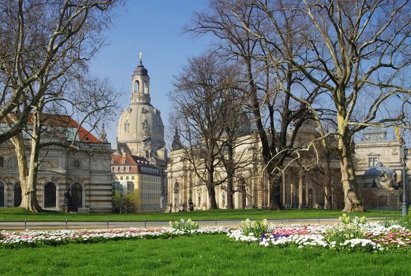 Dresden templom Miasszonyunk — Stock Fotó