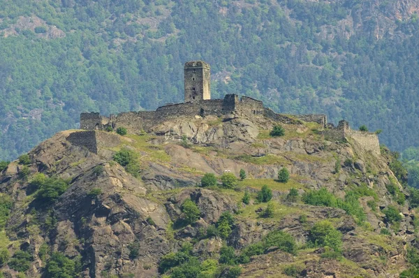 Altes montjovet castello — Stockfoto