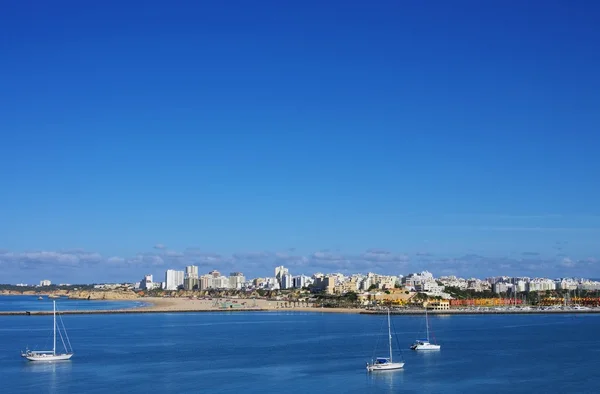 Pohled na město Portimao — Stock fotografie