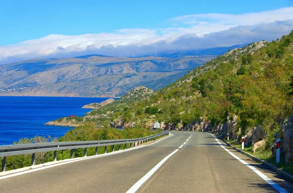 Παραλιακός δρόμος, Κροατία — Φωτογραφία Αρχείου