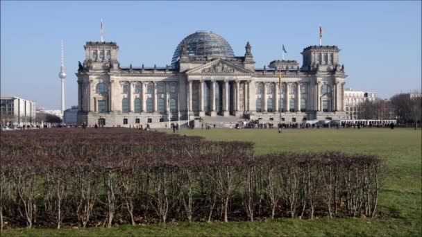 Reichstag de Berlín — Vídeo de stock