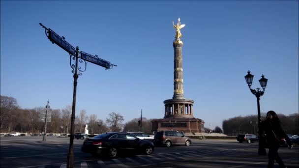 Berlin Victory Column — Stock Video