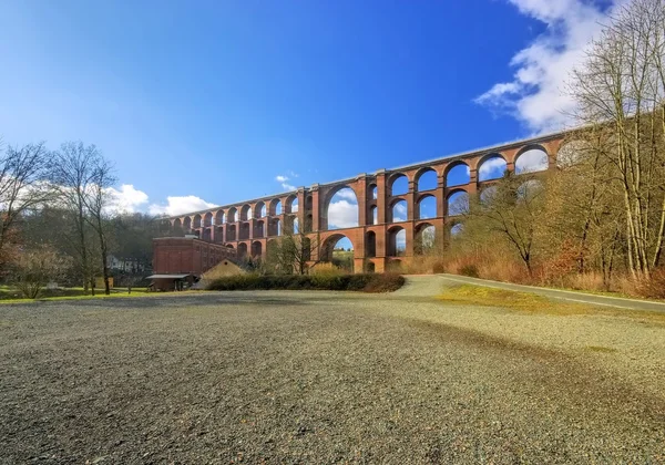 Ponte valle Goltzsch — Foto Stock