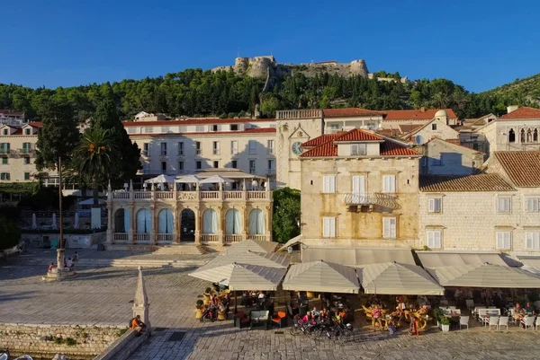 Hvar, a városi Loggia — Stock Fotó