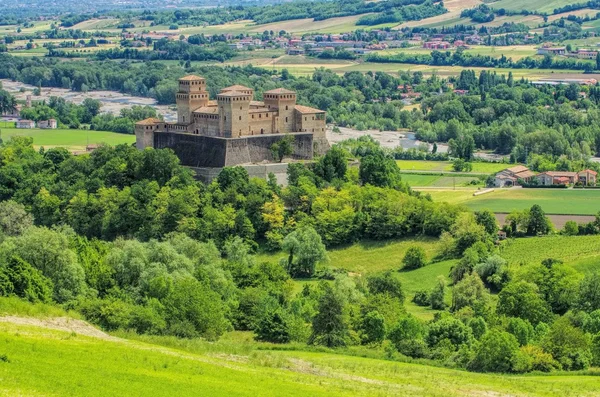 Starożytny Zamek Torrechiara — Zdjęcie stockowe