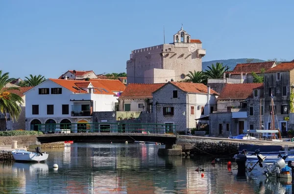 Haven van vrboska. Kroatië — Stockfoto