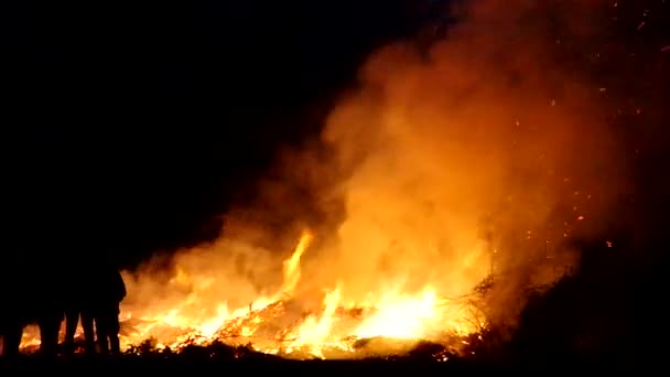 Fuego de Pascua — Vídeo de stock