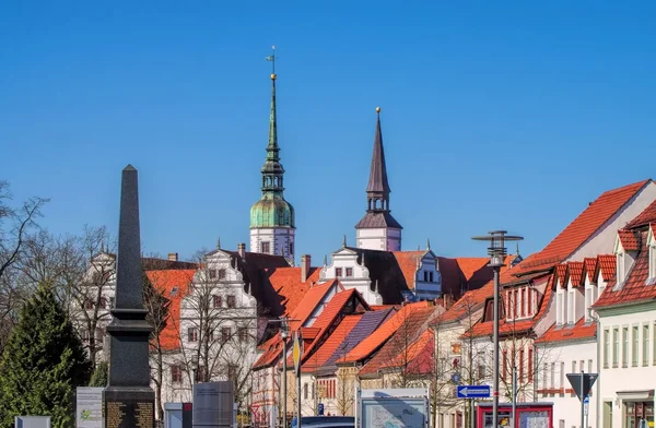 Doberlug-Kirchhain città vecchia — Foto Stock