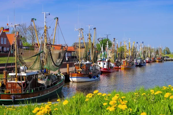 Greetsiel portu w Niemczech — Zdjęcie stockowe