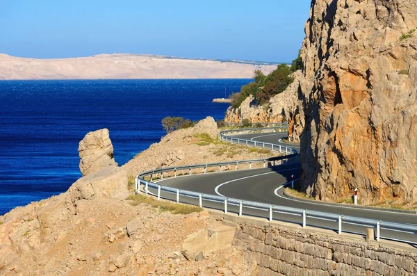 Coast road in Croatia — Stock Photo, Image