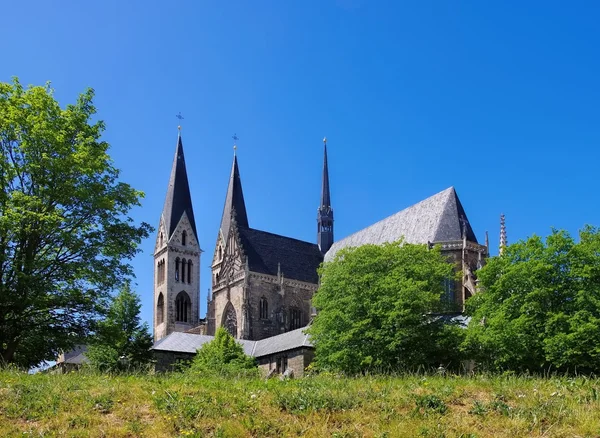 Halberstadt katedrális-a Németország — Stock Fotó