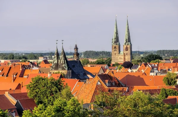 Quedlinburg şehir Almanya — Stok fotoğraf