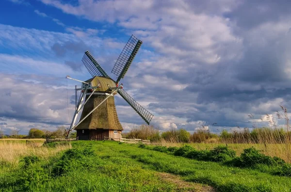 Windmill in Wedelfeld, Germany — Stock Photo, Image