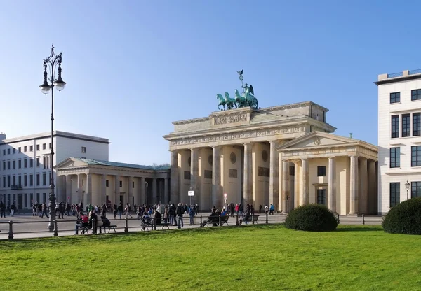 Bramy Brandenburskiej w Berlinie — Zdjęcie stockowe