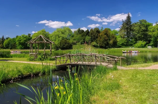 Anglická zahrada woerlitz jezero — Stock fotografie