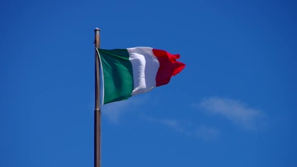 Italiaanse vlag — Stockvideo