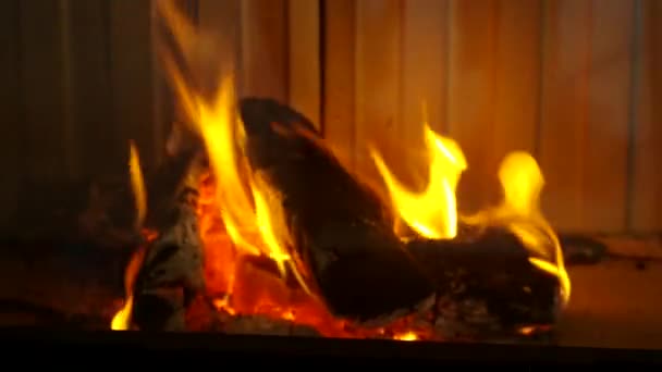 Komin ogień — Wideo stockowe