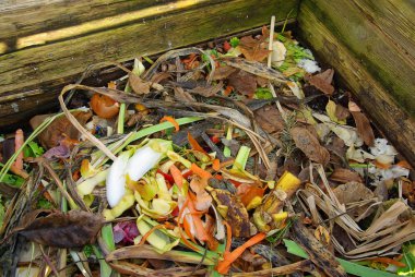 bir kompost yığını