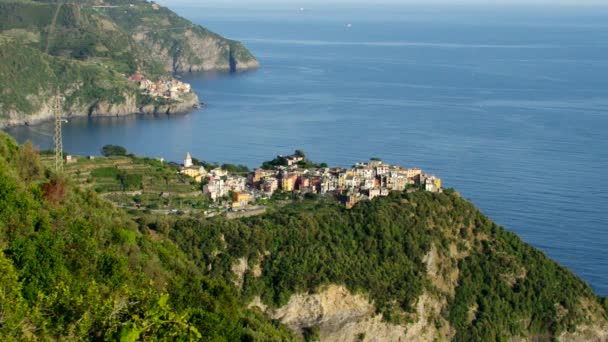 五渔村渔村 corniglia — 图库视频影像