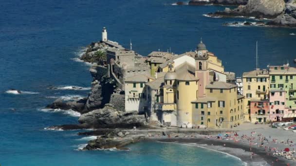 Camogli in Italië, — Stockvideo